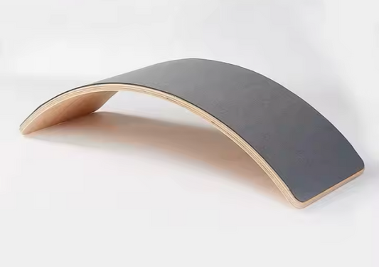 Felt-Lined Balance Board - Gray