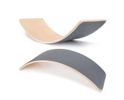 Felt-Lined Balance Board - Gray