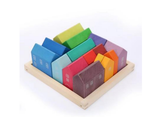 Wooden Houses Set